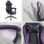 Fauteuil de jeu, fauteuil d'ordinateur ergonomique avec repose-pieds et support lombaire à massage, fauteuil de jeu vidéo pivotant à hauteur réglable pour adultes, capacité maximale de 300 lb-3146369