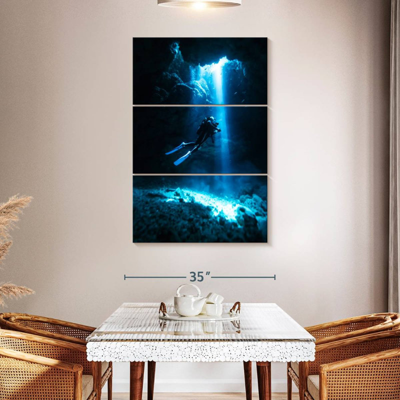 Sireci Scuba, 50" H x 32" W