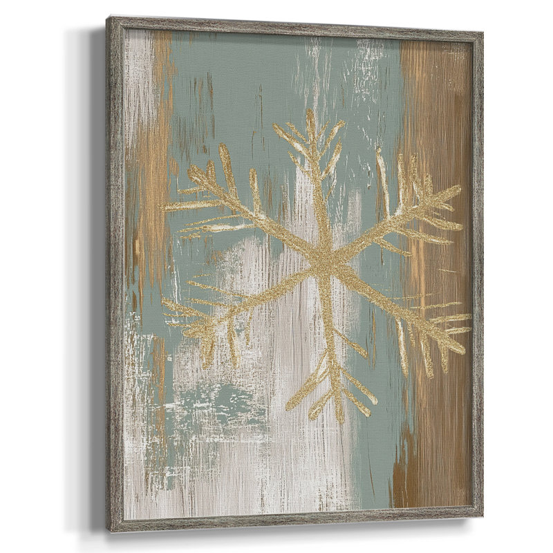 «Christmas Holiday Art CLX III», reproduction d'art encadrée - bois massif, H 15 po x l 12 po