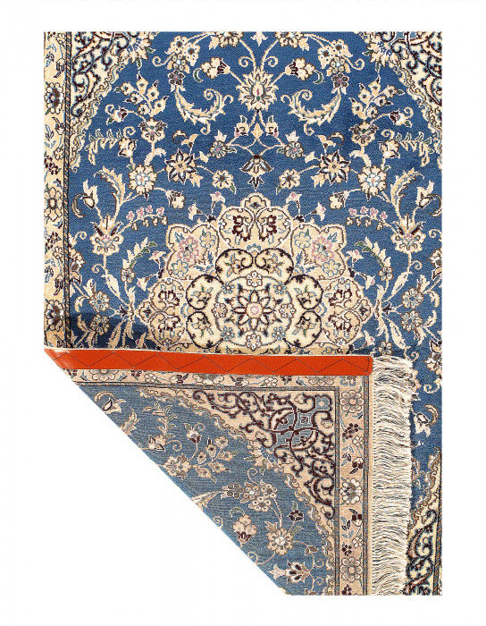 Tapis unique en laine et soie 4 pi 8 po x 2 pi 11 po Idalina