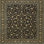 Tapis oriental vert clair / noir / bleu sarcelle Ruqayyah
