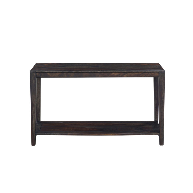Console en bois massif Jacie, Brun foncé