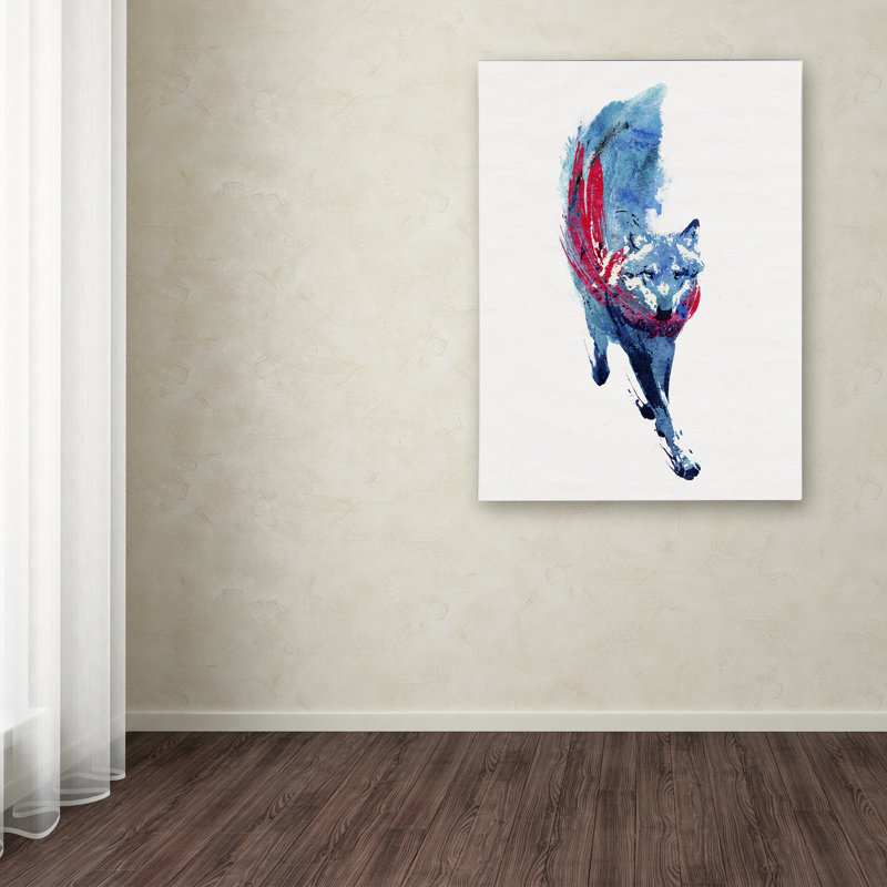 « lupus lupus » par robert farkas, impression sur toile tendue, H 32 po x l 24 po x P 2 po