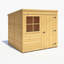 Shire 7 ft x 7 ft Pent Shed-140711407