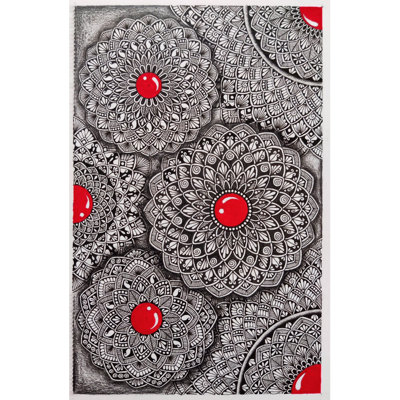 3D Overlapping Mandalas Artwork | Beautiful Painting | By Kirti Sai