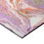 Tapis rose / mauve à motif abstrait tissé à la machine-201971576