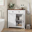 Armoire de rangement Farmhouse avec tiroir et tablette réglable