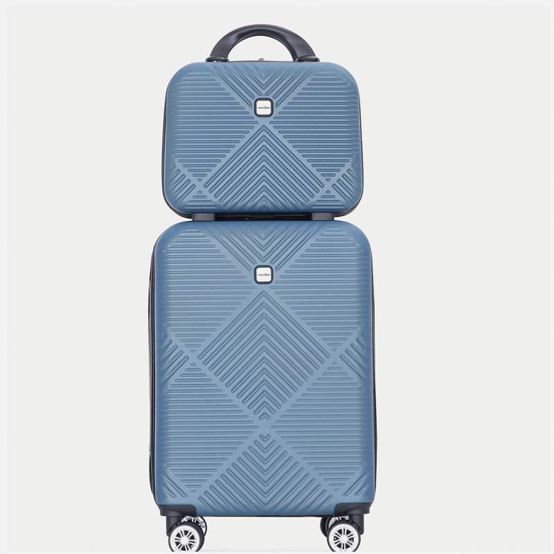 Ensemble de valises 2 pièces en ABS léger, roulettes, (20/14) bleu
