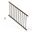 Panneau d'escalier en aluminium Inspire Railing H 32,5 po avec supports