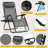 Set Of 2 Zero Gravity Folding Recliner Chairs | Patio Outdoor Lounge Chairs With Cup Holder And Detachable Headrest - For Camping, Lawn, And Garden, Ice Gray-441160137