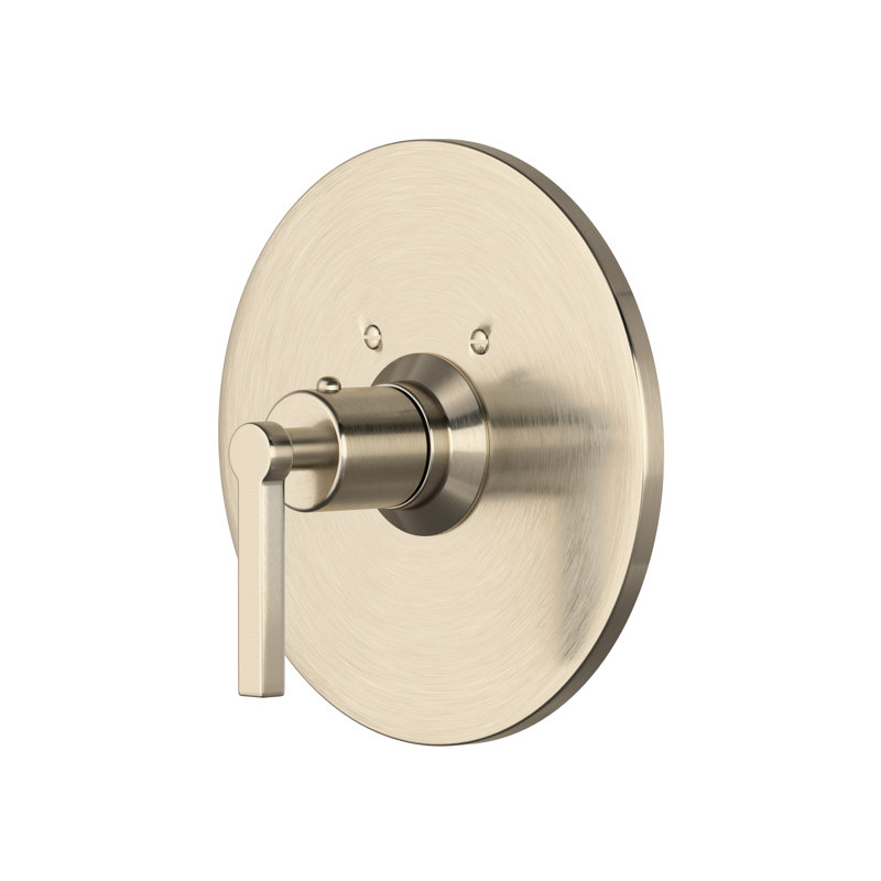 Lombardia 3/4" Thermostatic Trim Without Volume Control, Satin Nickel