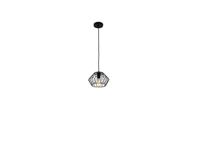 Luminaire suspendu suspendu moderne en métal noir