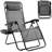 Zero Gravity Chair Set of 2, Outdoor Folding Lounge W/Detachable Headrest & Holder Tray, Adjustable PVC-coated polyester Lawn Reclining, No Assembly Required, for Patio, Backyard, Garden, Poolside,-1255175514