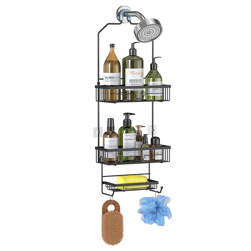 Serviteur de douche suspendu, Noir