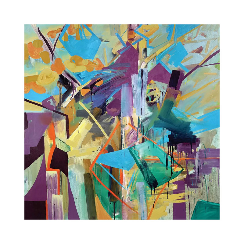 Magical Forest by Pamela Staker - Painting on Canvas, 93.98 cm H x 93.98 cm W x 1.91 cm D, Wrapped Canvas