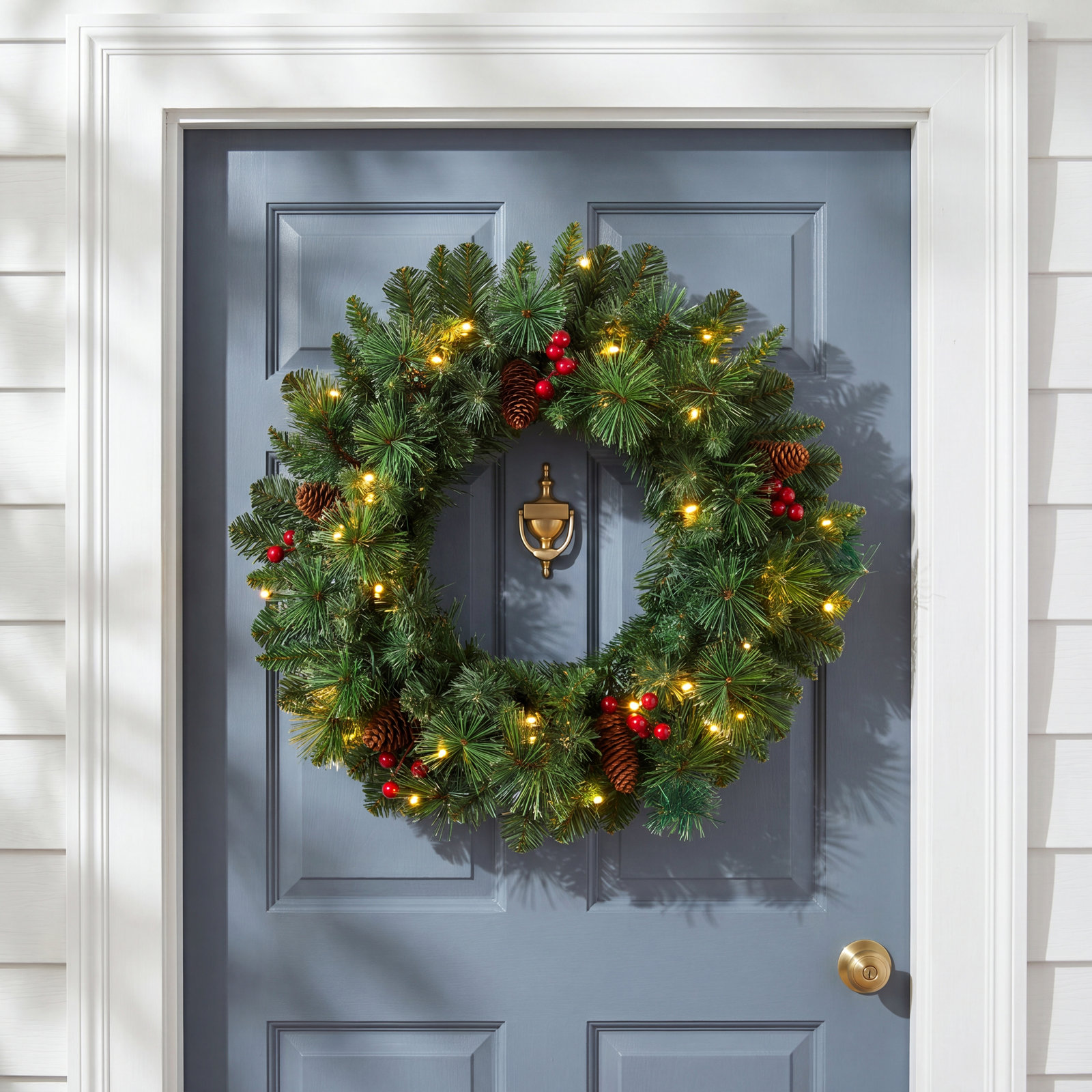 20'' Lighted Wreath