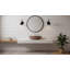 Lavabo de salle de bain vasque ovale en béton L 24 po x l 13,8 po Vast Studio, lavabo de comptoir moderne-97549046