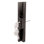 Diecast and Wood Sliding Glass Door Handle Set for 1-inch Thick Sliding Glass Doors, Black Finish and Wood (1 Set)