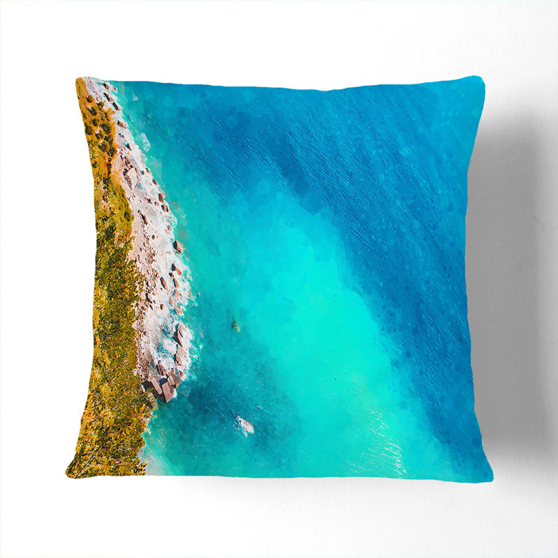 Square Cushion, 55cm H x 55cm W x 20cm D, Stone