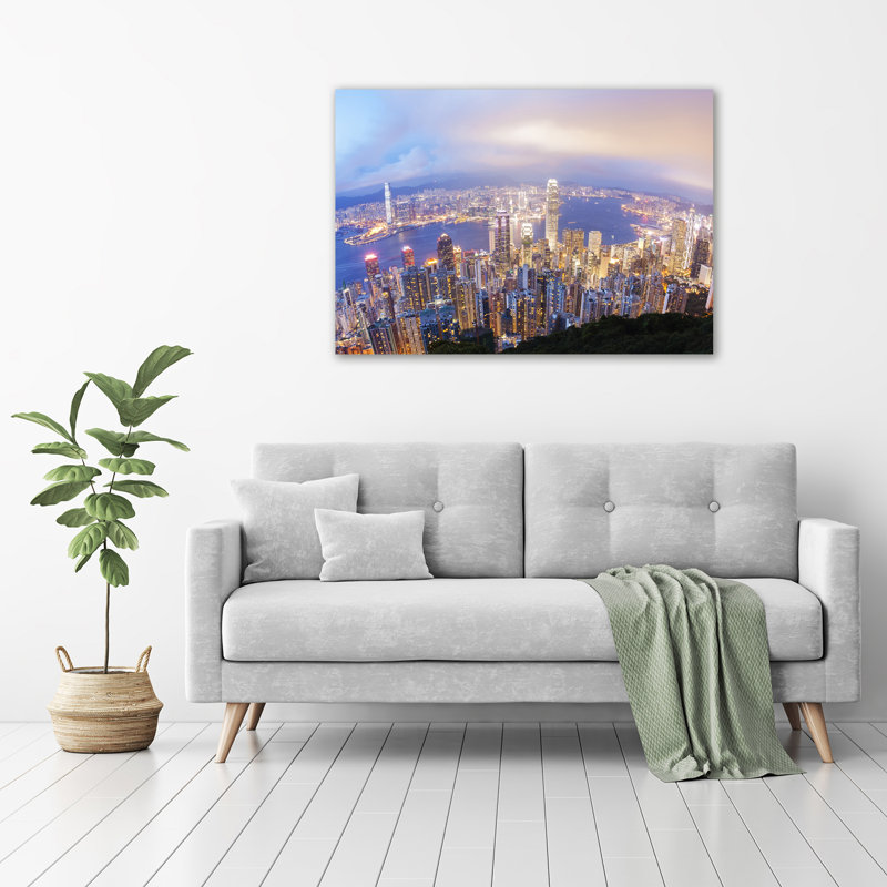 Hong Kong Panorama - No Frame Print on Glass