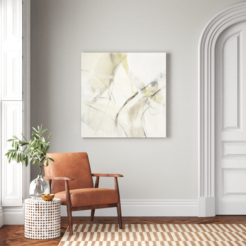 «Flowing Neutrals IV», reproduction d'art sur toile, H 40 po x l 40 po x P 1 po, Toile tendue