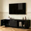 Meuble télé 58 po avec 2 tiroirs et armoire de rangement Mid-Century-575362710-582523932