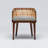 Palms 19'' H Upholstered Mahogany Armchair-90795057-91437438