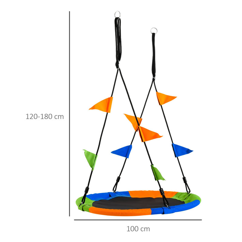 Freeport Park Wray 100cm Black/Blue/Green with Mounting Hangers