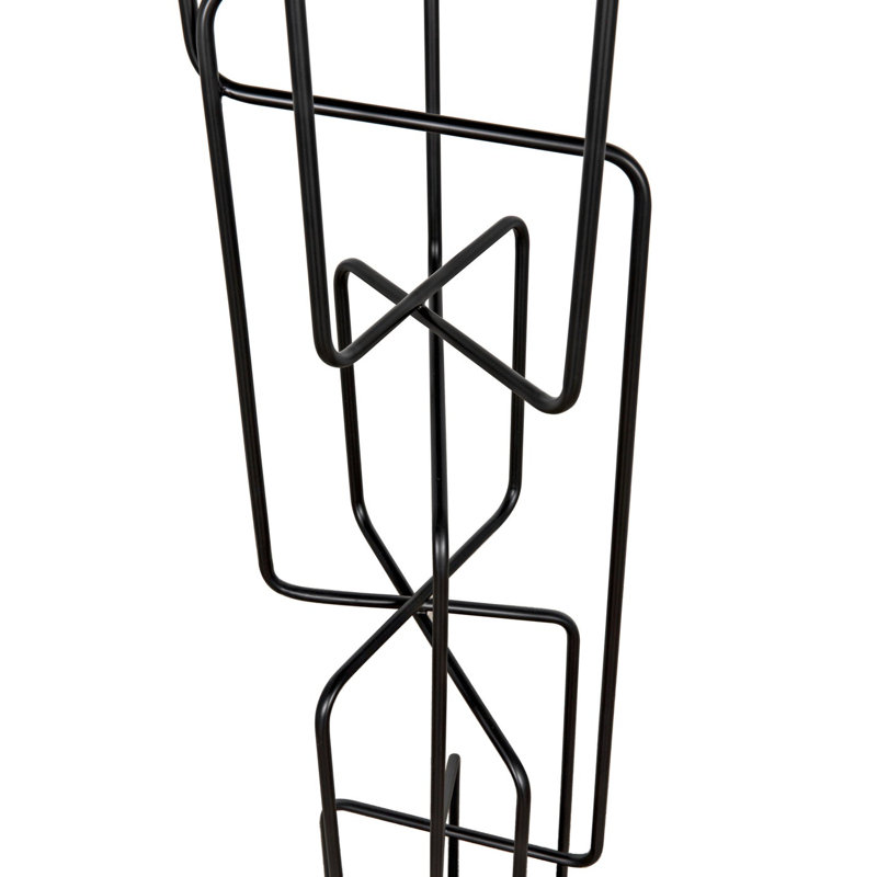 Moriarty 66'' Matte Black Candelabra Floor Lamp