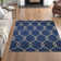 Tapis bleu marine touffeté à la main Branchville
