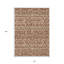 Tapis intérieur / extérieur lavable en terre cuite et beige 10 pi x 14 pi Southwestern