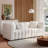 Beline 3-Seater Sofa, Modern Upholstery Couch with Toss Pillows-385898851