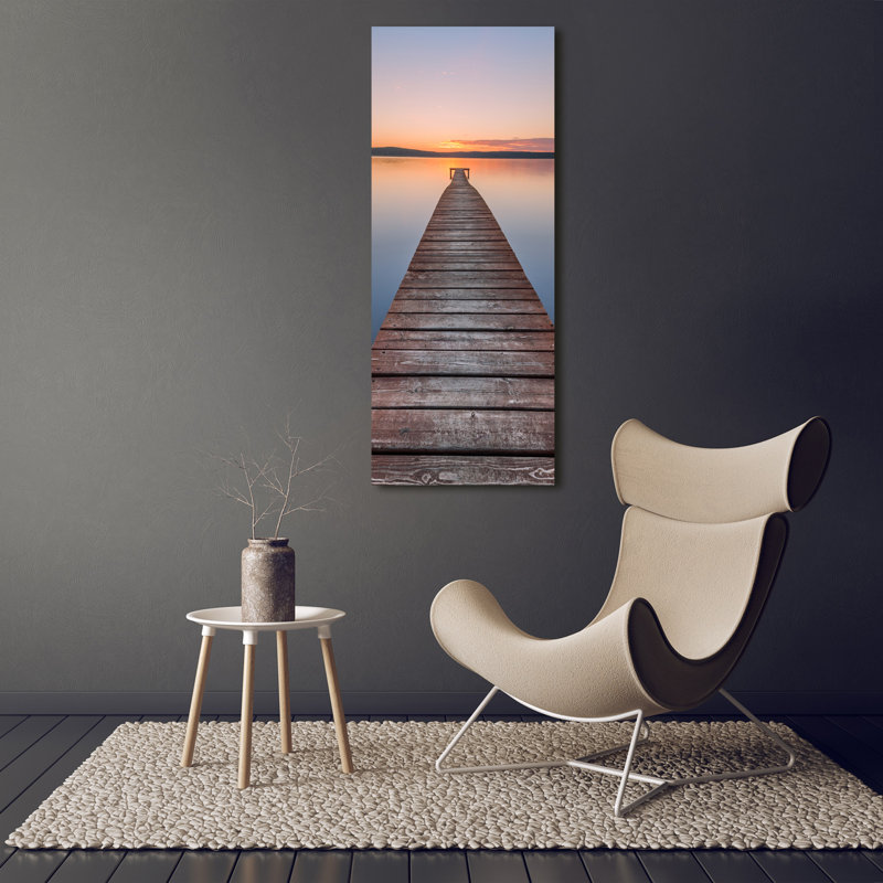 Wooden Pier - Wrapped Canvas Print