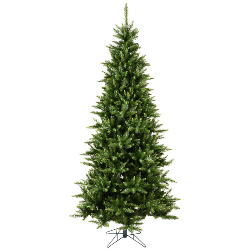 Camdon Fir Slim Artificial Christmas Tree, Unlit, Not Pre-Lit, 8.5' H
