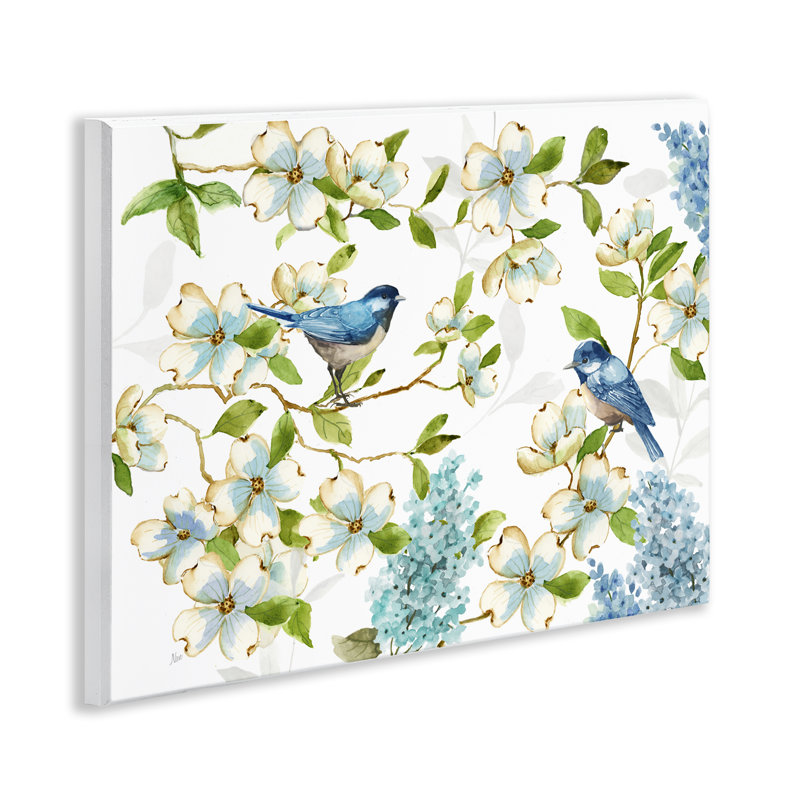 "Dogwood & Bluebirds", art mural par Nan
