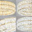 Luminaire suspendu en cristal 15,7 pouces à DEL 