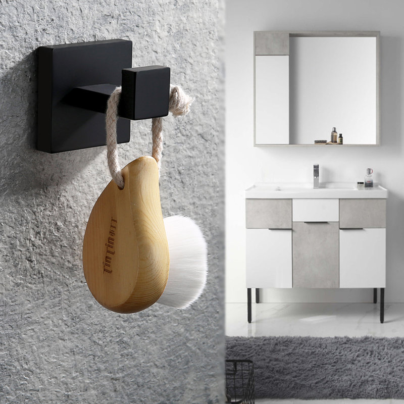Wall Mounted Towel Hook, Matte Black