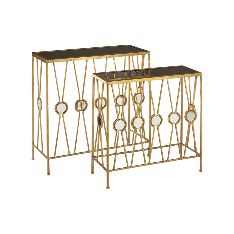 Mya 80cm Glass Top Console Table