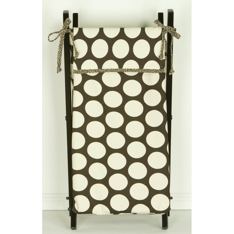 Raspberry Dot Fabric Laundry Hamper