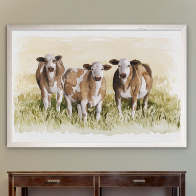 «Golden Graze I» par Paul Cezanne - reproduction d'art encadrée
