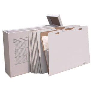 Cardboard Flat Files Box (Set of 8)