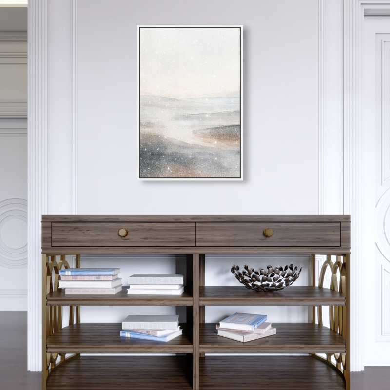 Desert Mirage Canvas Abstract Print by Oliver Gal, Black Frame, 10 x 15, 25"H x 17"W, White Frame