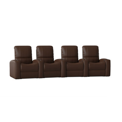 Blaze Upholstered Home Theater Seating with Cup Holder