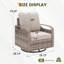 Chaise pivotante d'extérieur simple avec coussins