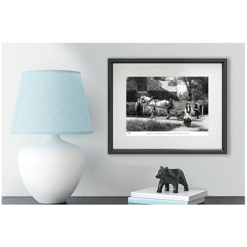 Crawley, Church Of St John The Baptist 1907 by Francis Frith - Single Picture Frame Print, 40cm H x 50cm W x 2.3cm D