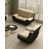 Similicuir brun clair / noir est en rupture de stock