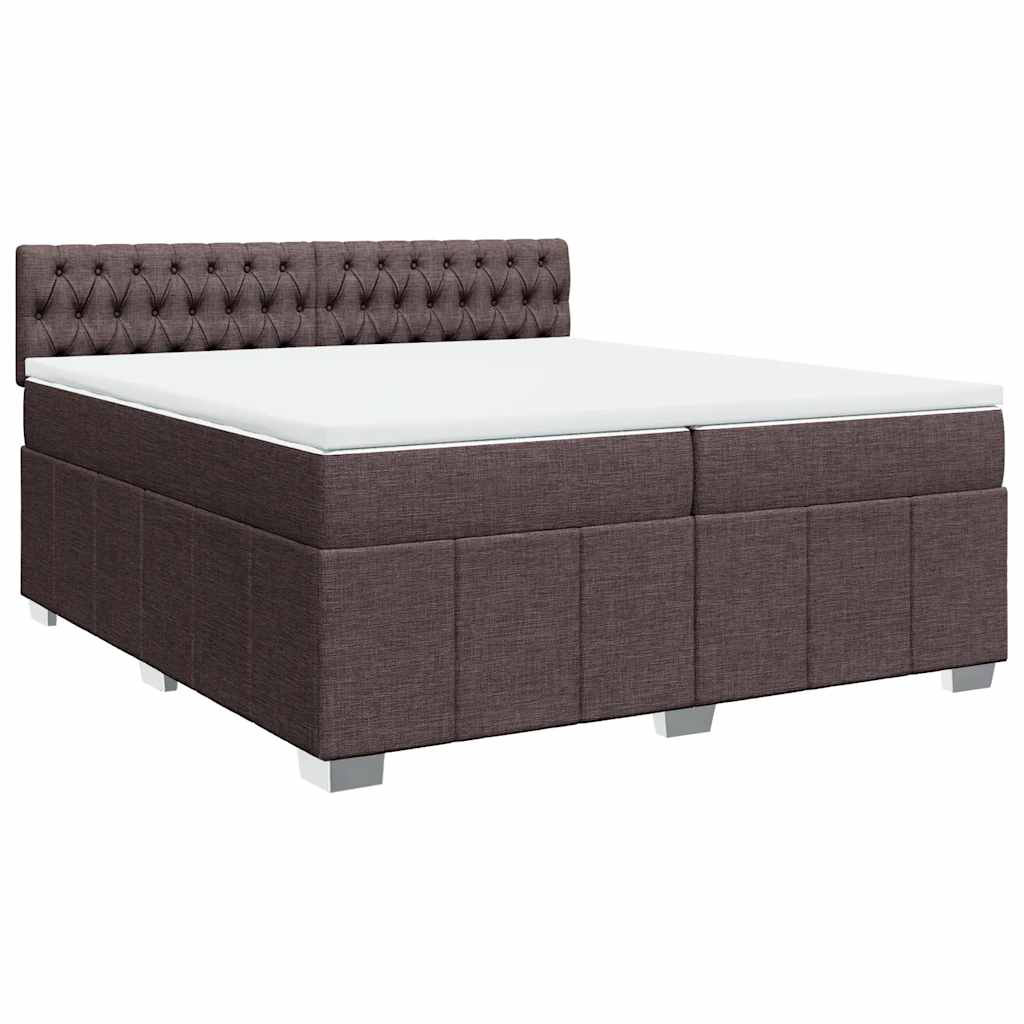 Vidaxl Boxspringbett mit Matratze Schwarz 200x200 cm Samt