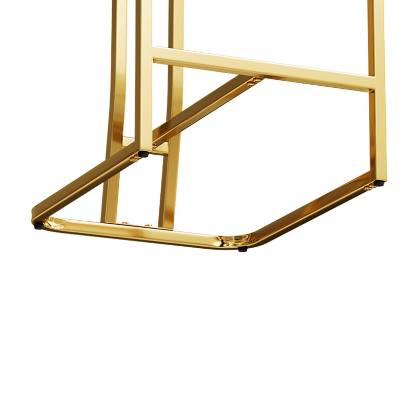 Deux chaises de salle à manger de style moderne - blanches, confortables et élégantes. Matériaux fabriqués pour la durabilité. Polyvalent et polyvalent. Assemblage facile. Glissez. 2 tabourets de bar avec sièges moelleux peu encombrants.