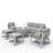 7 - Person Patio Conversation Set with Cushions