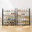 4 Tier Shoe Rack for Closet, Space-Saving & Durable Shoe Organizer, Easy Assembly Black 12 Pair Shoe Storage for Entryway